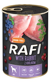 Влажный корм для собак Rafi Rabbit, Blueberry And Cranberry, крольчатина, 0.8 кг