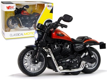 Žaislinis motociklas Lean Toys Classical Moto MY66 12254, juoda/raudona