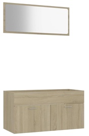 Комплект мебели для ванной VLX 804803, дубовый, 38.5 x 90 см x 46 см