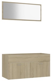 Vannitoa mööblikomplekt VLX 804803, tamm, 38.5 x 90 cm x 46 cm