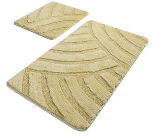 Vannasistabas paklājiņu komplekts Foutastic Alya 359CHL2356, bēša, 100 cm x 60 cm