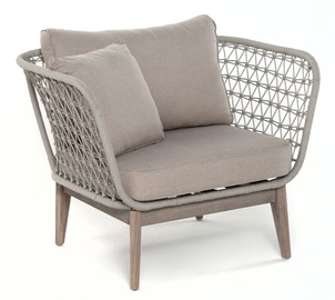 Садовый стул Miloo Javi, серый/бежевый, 77 см x 73 см x 95 см