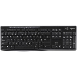 Клавиатура Logitech MK270 DE, черный, беспроводная