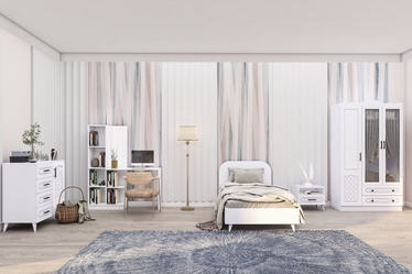 Guļamistabas mēbeļu komplekts Kalune Design Ediz 111, iekštelpu, balta