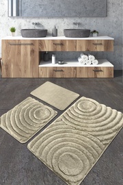Vannasistabas paklājiņu komplekts Foutastic Wave 359CHL3253, bēša, 60 cm x 100 cm