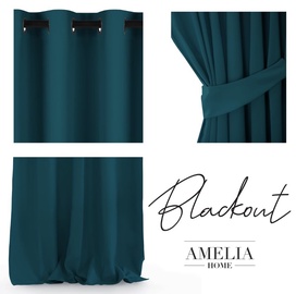 Dienas aizkari AmeliaHome Blackout 462036, zaļa, 270 cm x 140 cm