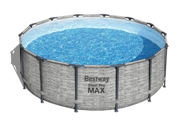 Бассейн каркасный Bestway Steel Pro Max 5619D, серый, 427 x 122 см, 15232 л