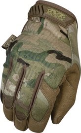 Рабочие перчатки перчатки Mechanix Wear The Original Multicam Camouflage MG-78-010, искусственная кожа/нейлон/термопласт-каучук (tpr), коричневый/зеленый, L, 2 шт.