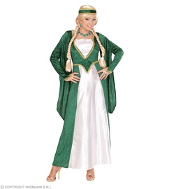Kostüüm täiskasvanutele Widmann Renaissance Queen, roheline, polüester, L
