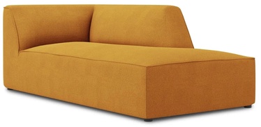 Dīvāns Micadoni Home Ruby Structured Fabric Chaise Longue, dzeltena, labais, 181 x 93 cm x 69 cm