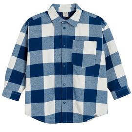 Krekls ar garām piedurknēm ziema/rudens ar siltinājumu, zēniem Cool Club Explorer CCB2620283, zila/balta, 170 cm