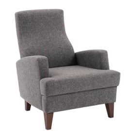 Atzveltnes krēsls Hanah Home Kana Bergere 825BLC1365, tumši pelēks, 87 cm x 76 cm x 91 cm