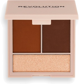 Veido kontūravimo paletė Makeup Revolution London Face Powder Contour Compact Light, 7 g