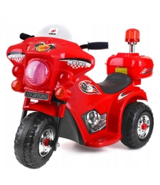 Bērnu elektromobilis - motocikls Motorcycle, sarkana