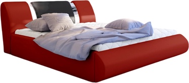 Кровать Flavio Soft 10 & Soft 11, 140 x 200 cm, красный, с решеткой