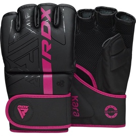 MMA cimdi RDX Grappling F6 Matte GGR-F6MP-M, melna/rozā, M