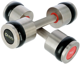 Svaru komplekts HMS Chrome Dumbbells, 7 kg x 2 gab.