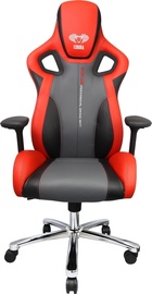 Spēļu krēsls E-Blue Cobra II EEC306REAA-IA, 44.5 x 66 x 52 cm, melna/sarkana/pelēka