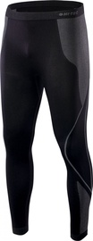 Termiskās bikses, vīriešu Hi-Tec Buraz Bottom Men, melna/pelēka, M/L