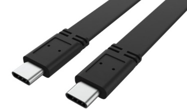 Kaabel Akasa AK-CBUB60-10BK, must, 1 m