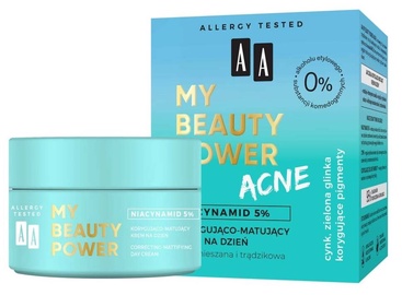 Dienas krēms sievietēm AA My Beauty Power Acne, 50 ml