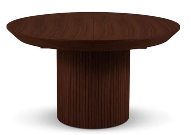 Обеденный стол c удлинением Micadoni Home Nicole, темно коричневый, 130 - 180 см x 130 см x 76 см