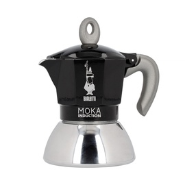 Kafijas kanna Bialetti Moka AGDBLTZAP0005, 0.15 l, melna/nerūsējošā tērauda