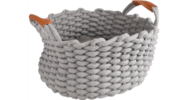 Dzīvnieku gulta Flamingo Enya Basket, gaiši pelēka, 34 cm x 30 cm