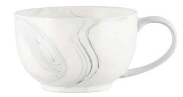 Krūzīte Maku Marble, balta, 0.46 l