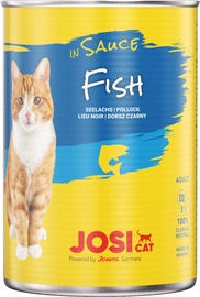 Šlapias kačių maistas Josera JosiCat Fish In Sauce, žuvis, 0.415 kg