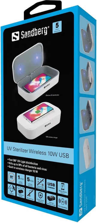 Piederumi Sandberg UV Sterilizer Wireless 10W USB