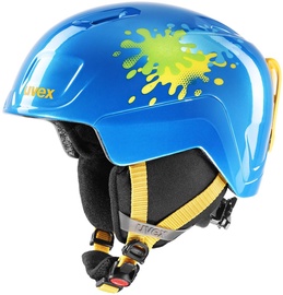 Лыжный шлем Uvex Heyya Splash, синий/черный/желтый, 51-55 см