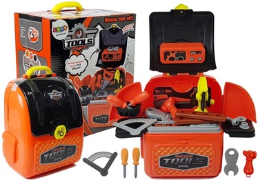Детский набор инструментов Lean Toys Deluxe Tool Set 6877, oранжевый/серый