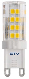 Лампочка GTV LED, G9, теплый белый, G9, 5 Вт