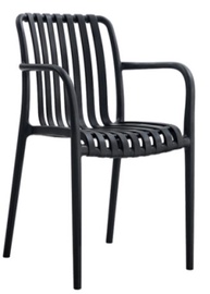 Dārza krēsls LE GAC, pelēka, 57.5 cm x 55.5 cm x 81 cm