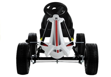 Bērnu rotaļu mašīnīte Lean Toys Go-Cart Monster, balta