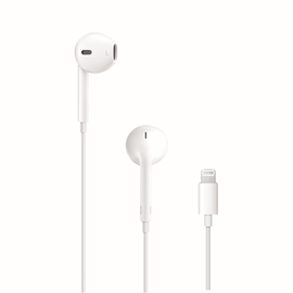 Проводные наушники Apple EarPods Lightning, белый