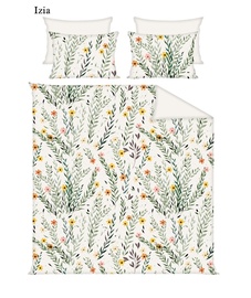 Комплект постельного белья Domoletti, белый/многоцветный, 160x200 cm