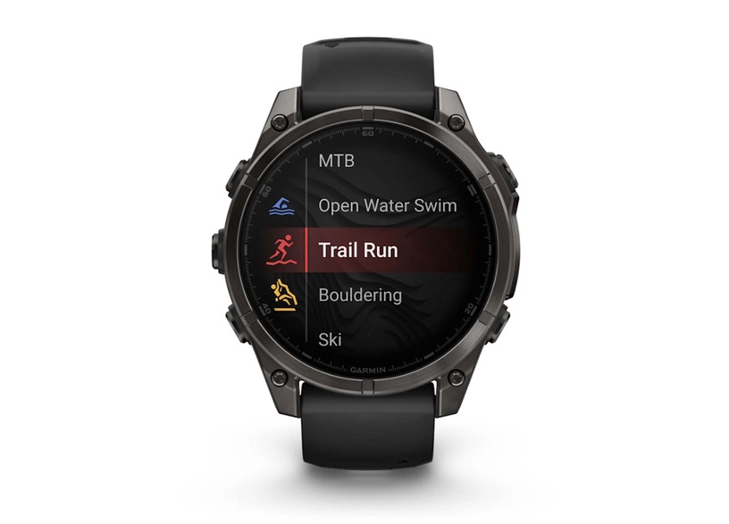 Nutikell Garmin Fenix 8 47MM AMOLED SAPHIRE 010-02904-21, must