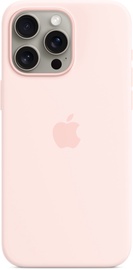 Telefona vāciņš Apple Silicone Case with MagSafe, iPhone 15 Pro Max, gaiši rozā