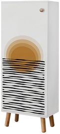 Apavu skapis Kalune Design Vegas B 945, balta, 50 cm x 38 cm x 135 cm