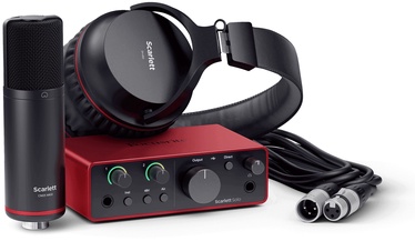 Аудио интерфейс Focusrite Scarlett Solo Studio 4th Gen, красный