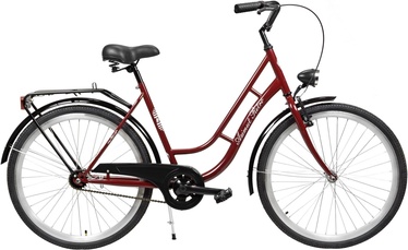 Velosipēds pilsētas Azimut Retro, 26 ", 17" (41.91 cm) rāmis, bordo