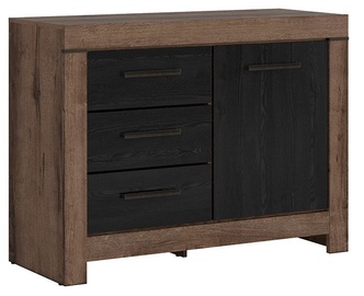 Kumode Black Red White Balin, brūna/melna, 112 x 45 x 85 cm