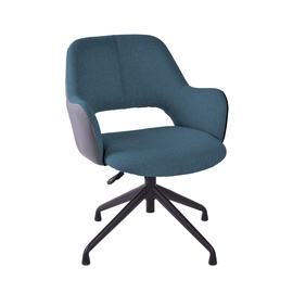 Biroja krēsls Home4you Keno 38922, 62 x 57 x 82 - 88 cm, zila/pelēka