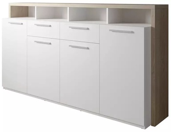 Kummut WIPMEB Mammut 870, valge/tamm, 40 x 170.5 x 93.5 cm