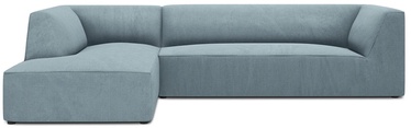 Stūra dīvāns Micadoni Home 4 Seats, gaiši zila, kreisais, 273 x 180 cm x 69 cm