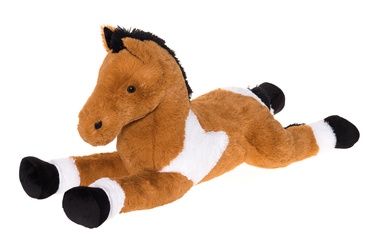 Pliušinis žaislas Horse, rudas/baltas
