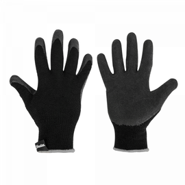 Рабочие перчатки перчатки Bradas Termo Grip, полиэстер/латекс, черный, 8, 6 шт.
