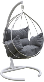 Dārza krēsls, stāvošs Kalune Design Mavera 854KLN1602, balta/antracīta